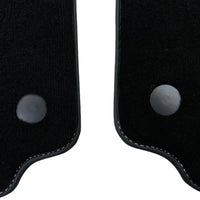 Black Floor Mats for Ferrari 458 Italia (2009-2015) with Crema Nappa Leather