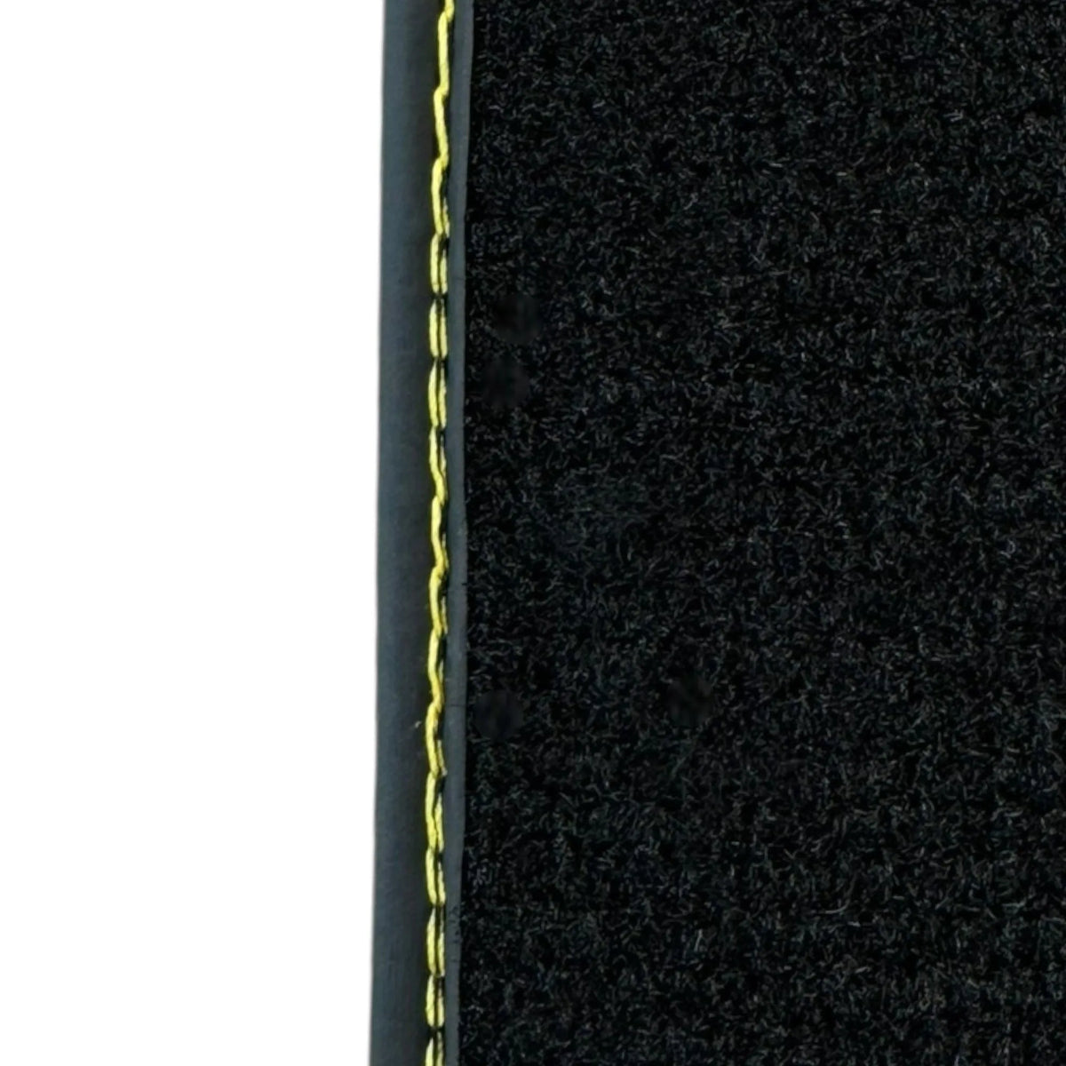 Black Floor Mats for Ferrari 458 Italia (2009-2015) with Yellow Leather