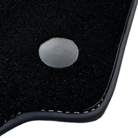 Black Floor Mats for Ferrari 458 Spider (2012-2015) with Bordeaux Nappa Leather | Italian Edition - AutoWin