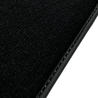 Black Floor Mats for Ferrari 488 Pista Spider (2019-2021) with Cuoio Nappa Leather