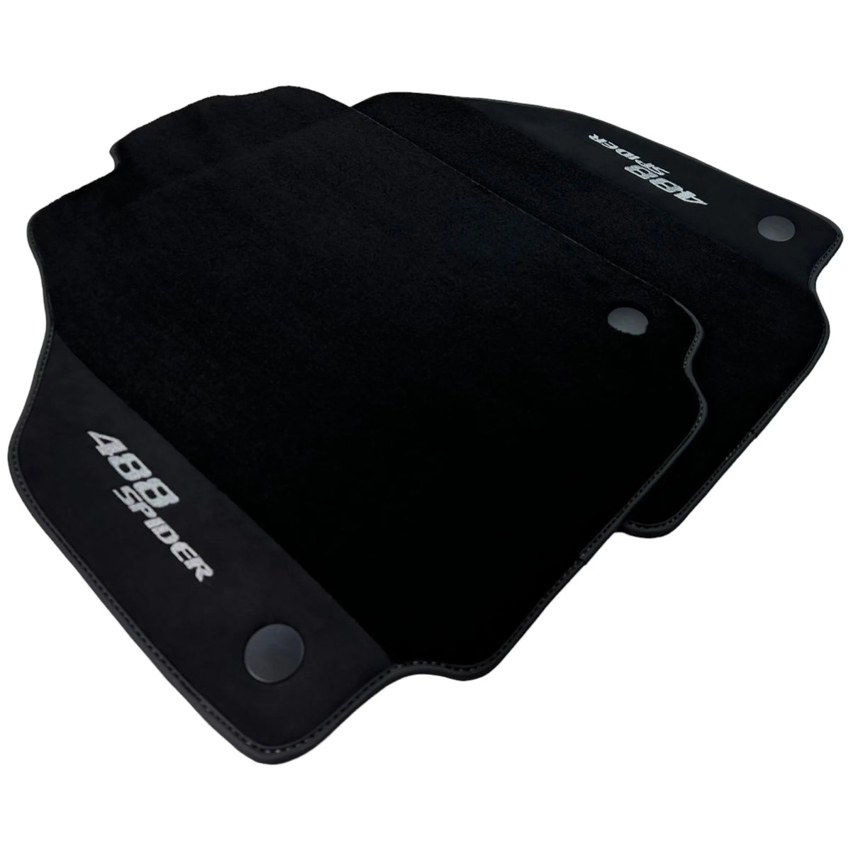 Black Floor Mats For Ferrari 488 Spider 2015-2022 - AutoWin