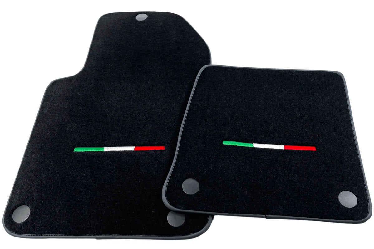 Black Floor Mats For Ferrari 599 Coupe 2006-2012 Italian Edition - AutoWin