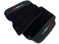 Black Floor Mats For Ferrari 812 GTS (2019-2023) With Alcantara Leather Yellow Edition