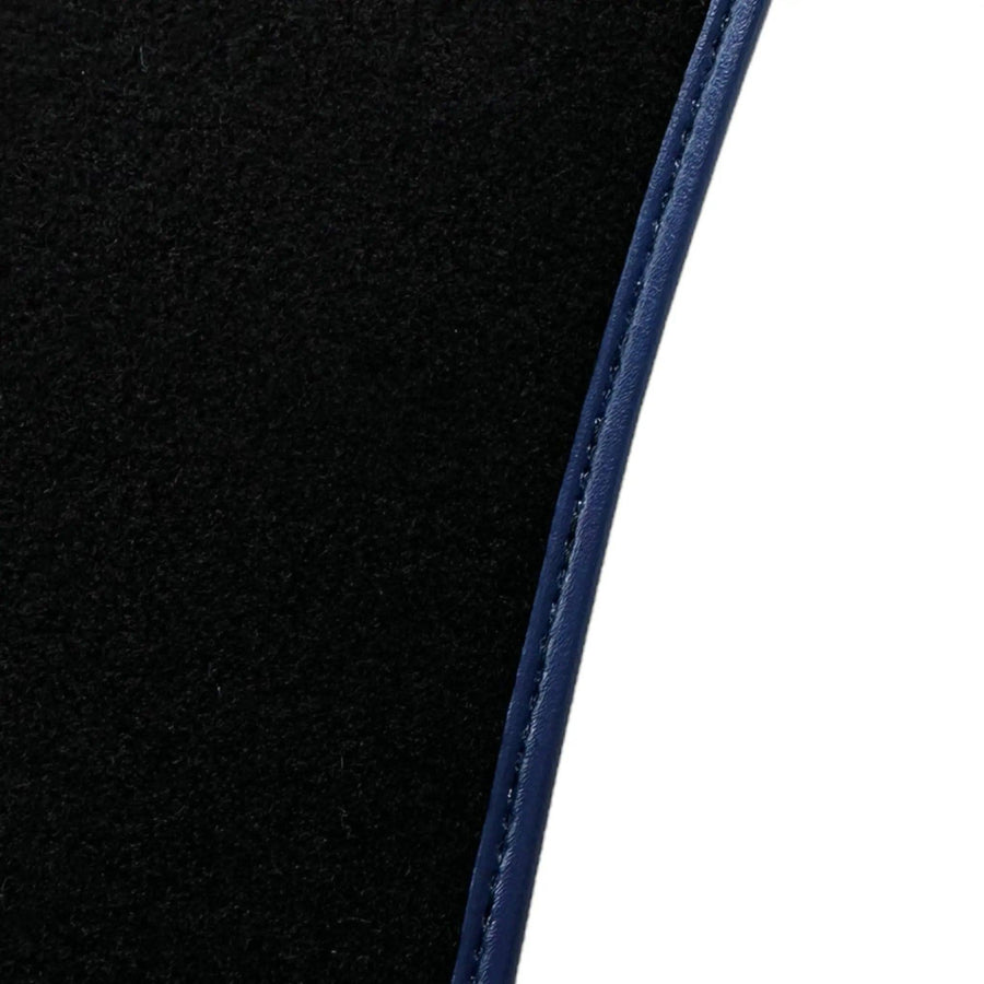 Black Floor Mats for Ferrari 812 GTS (2019-2023) with Carbon Leather - AutoWin