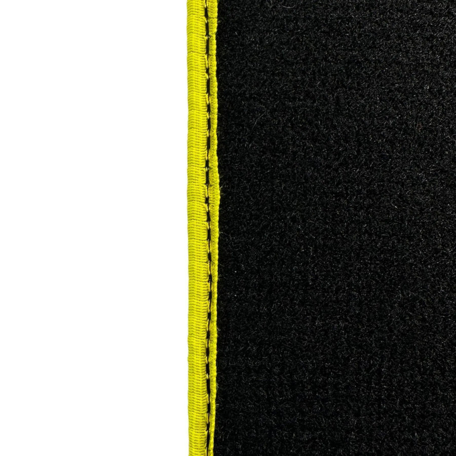Black Floor Mats for Ferrari 812 GTS (2019-2023) with Leather - AutoWin