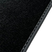 Black Floor Mats for Ferrari California (2008-2014) with Crema Nappa Leather - AutoWin