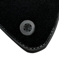 Black Floor Mats for Ferrari California T (2015–2018) Crema Nappa Leather - AutoWin