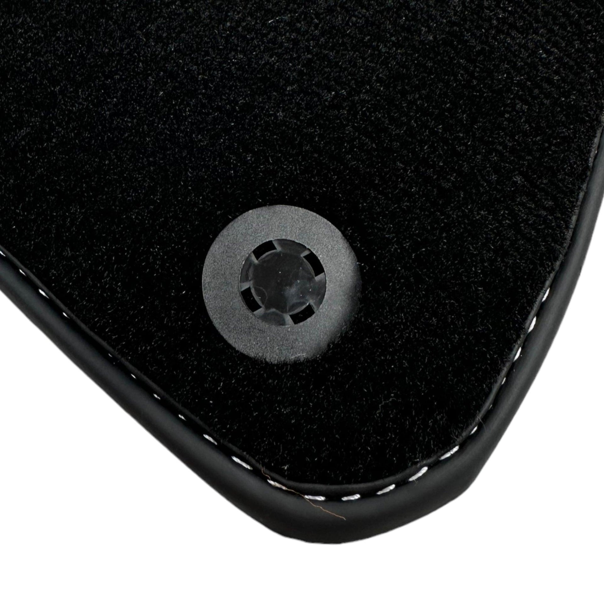 Black Floor Mats for Ferrari California T (2015-2018) with Beige Nappa Leather - AutoWin