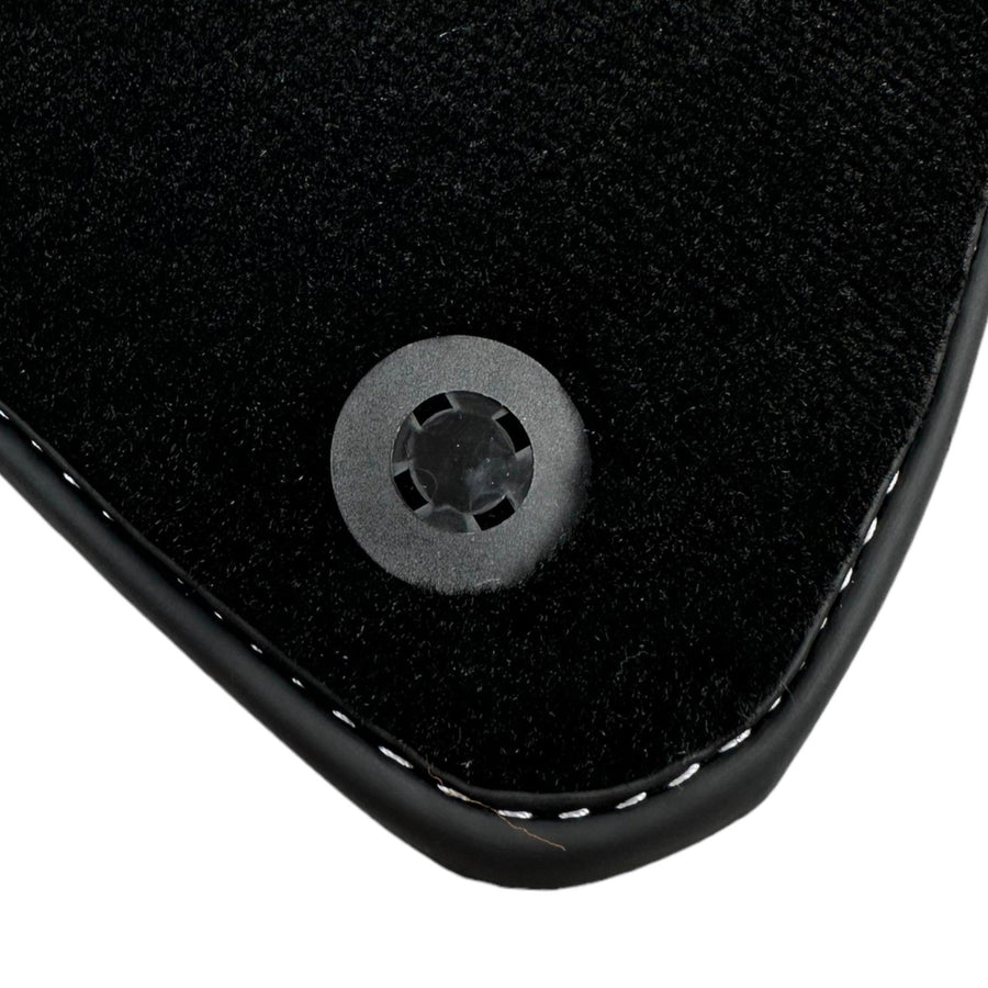 Black Floor Mats for Ferrari California T (2015-2018) with Beige Nappa Leather - AutoWin