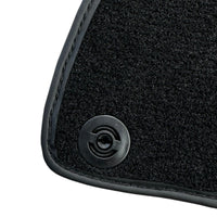 Black Floor Mats For Ferrari California T 2015–2018 with Brown Leather - AutoWin