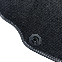 Black Floor Mats for Ferrari F12 Berlinetta (2012-2022) with Carbon Leather - AutoWin