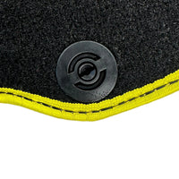 Black Floor Mats for Ferrari F12 Berlinetta (2012-2022) with Leather