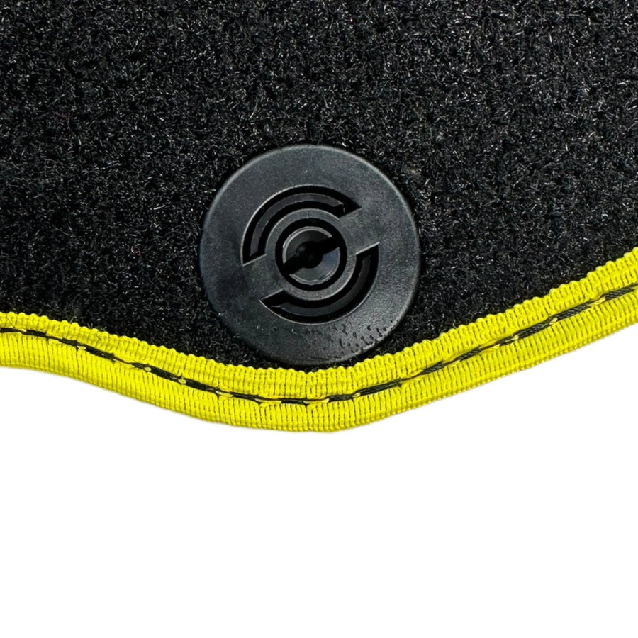 Black Floor Mats for Ferrari F12 Berlinetta (2012-2022) with Leather