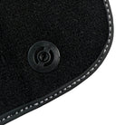 Black Floor Mats for Ferrari F12 Berlinetta (2012-2022) with Red Alcantara Leather - AutoWin