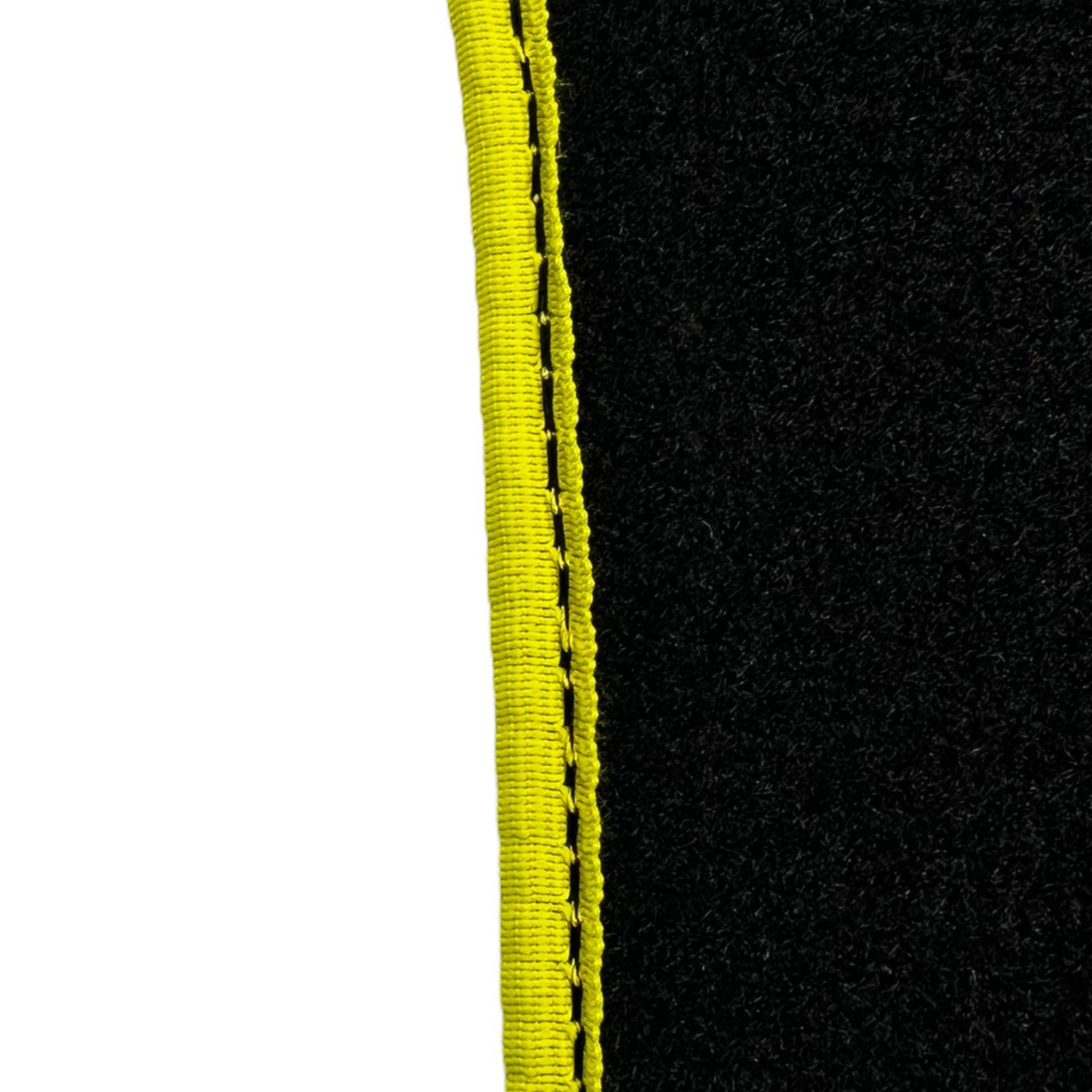 Black Floor Mats for Ferrari F12 TRS (2014) with Carbon Leather - AutoWin