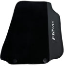 Black Floor Mats for Ferrari F12 TRS (2014) with Leather - AutoWin