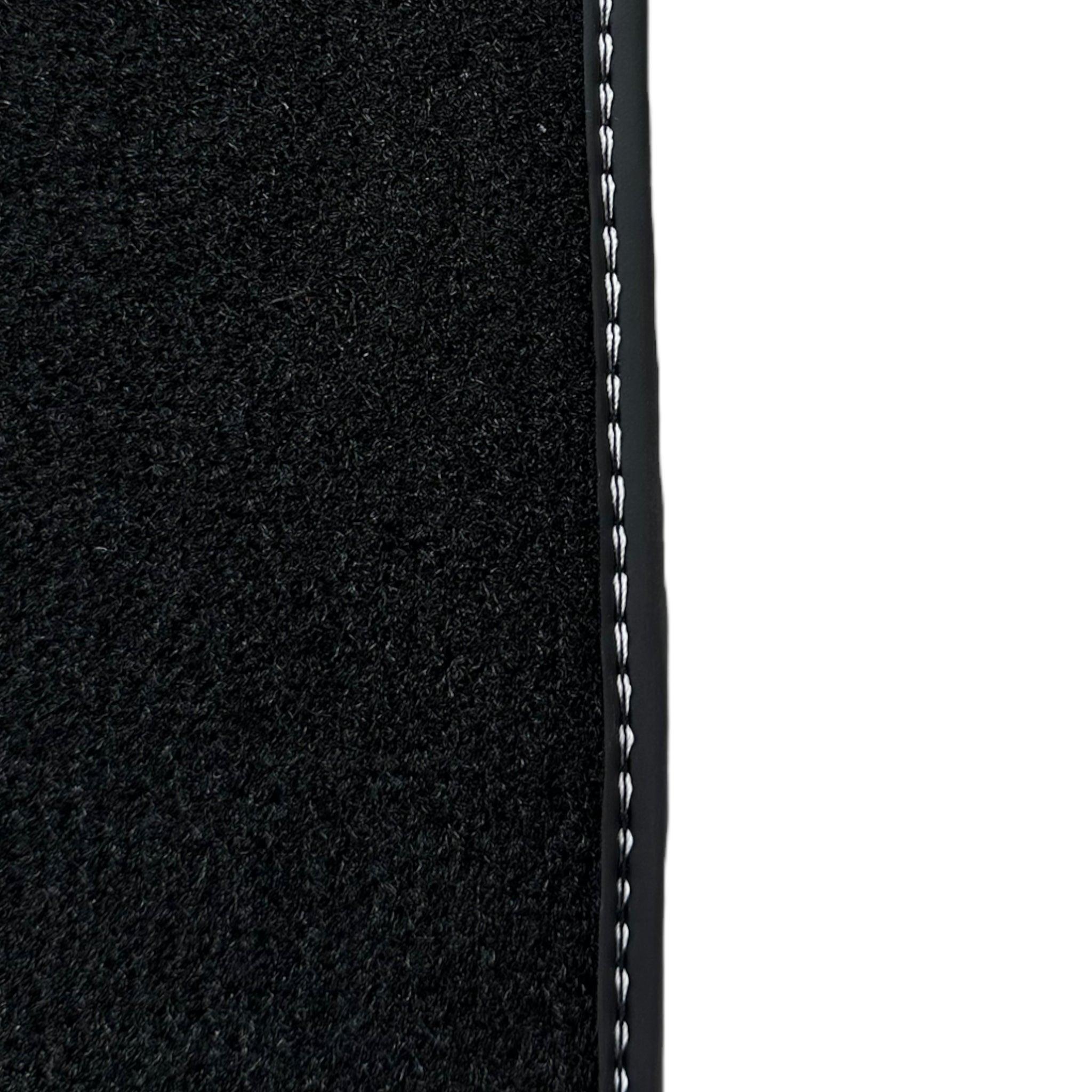 Black Floor Mats for Ferrari F12 TRS (2014) with Leather - AutoWin