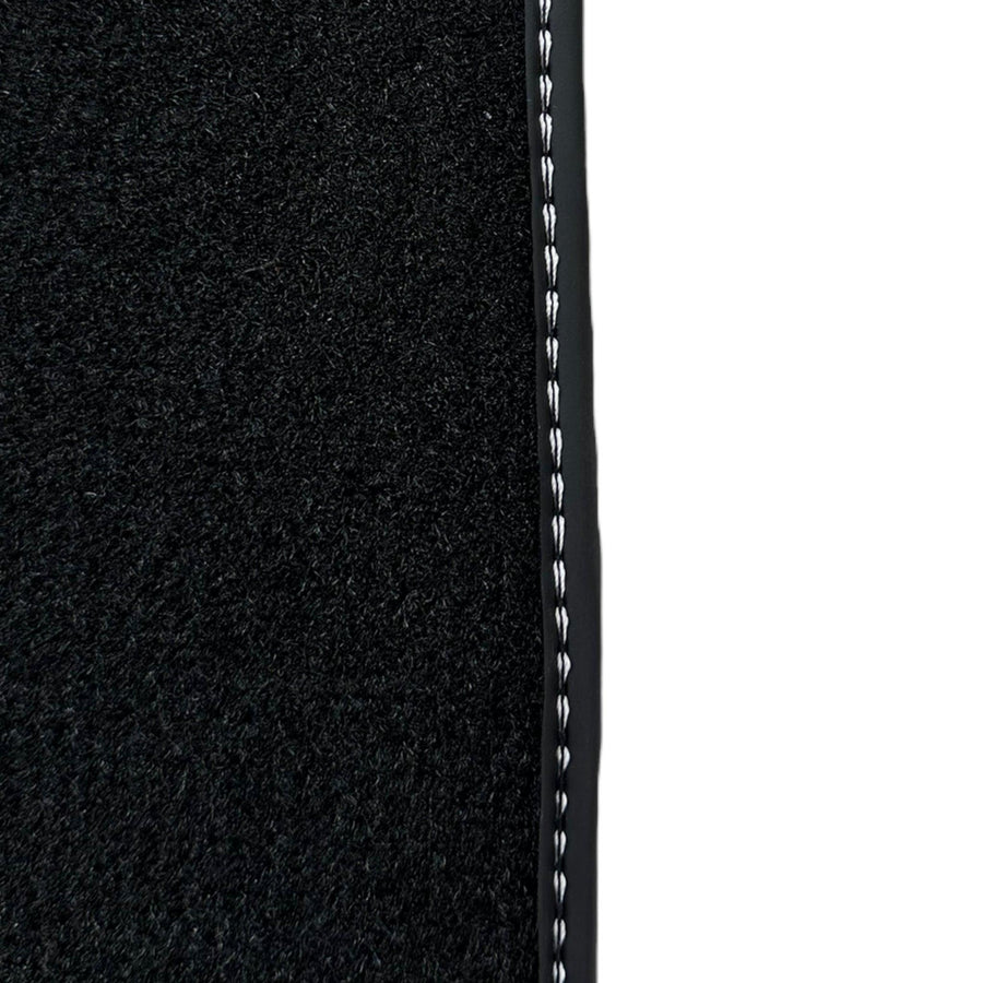 Black Floor Mats for Ferrari F12 TRS (2014) with Leather - AutoWin