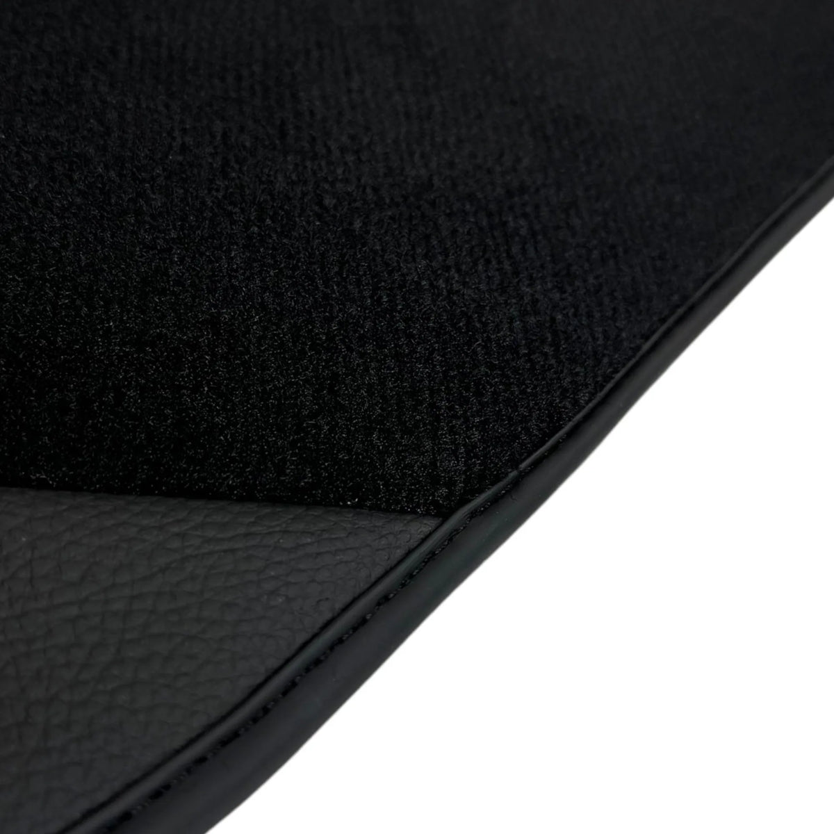 Black Floor Mats for Ferrari F8 Tributo (2019-2022) with Leather