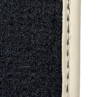 Black Floor Mats For Ferrari GTC4 Lusso (2016-2023) with Leather | Beige Trim - AutoWin