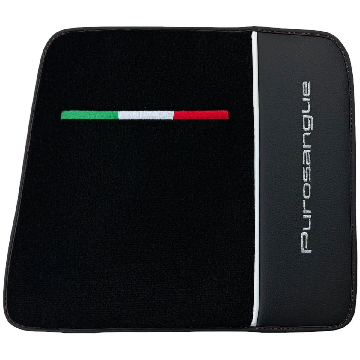 Black Floor Mats for Ferrari Purosangue with Leather - AutoWin