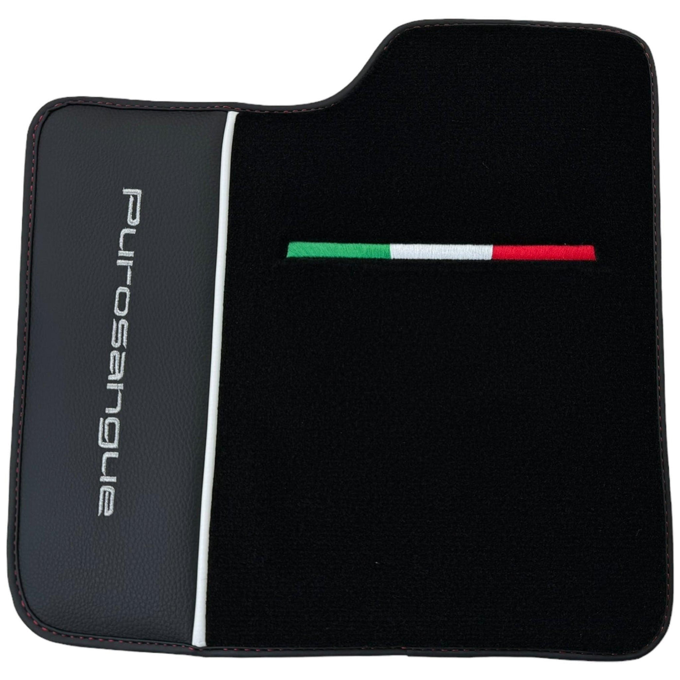 Black Floor Mats for Ferrari Purosangue with Leather - AutoWin