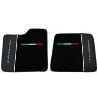 Black Floor Mats for Ferrari Purosangue with Leather - AutoWin