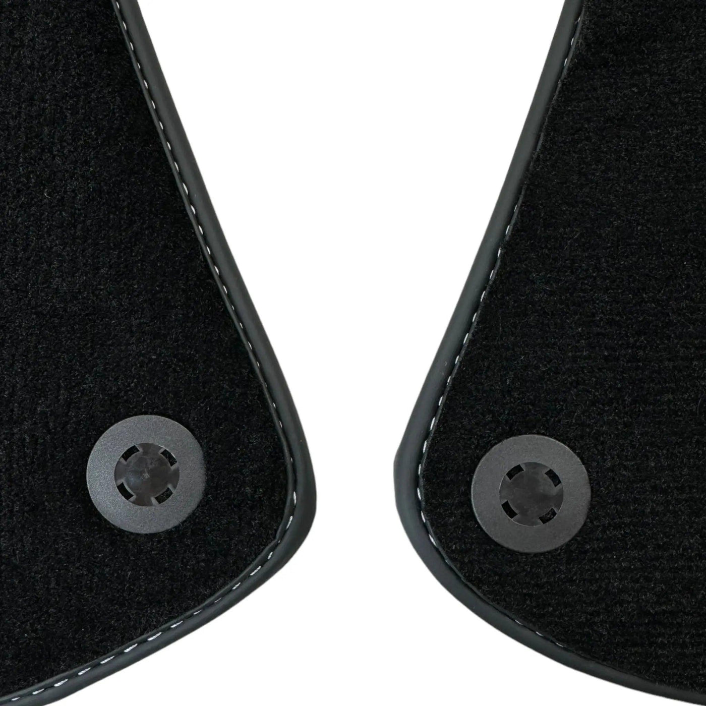 Black Floor Mats for Ferrari Roma (2021-2024) with Leather - AutoWin