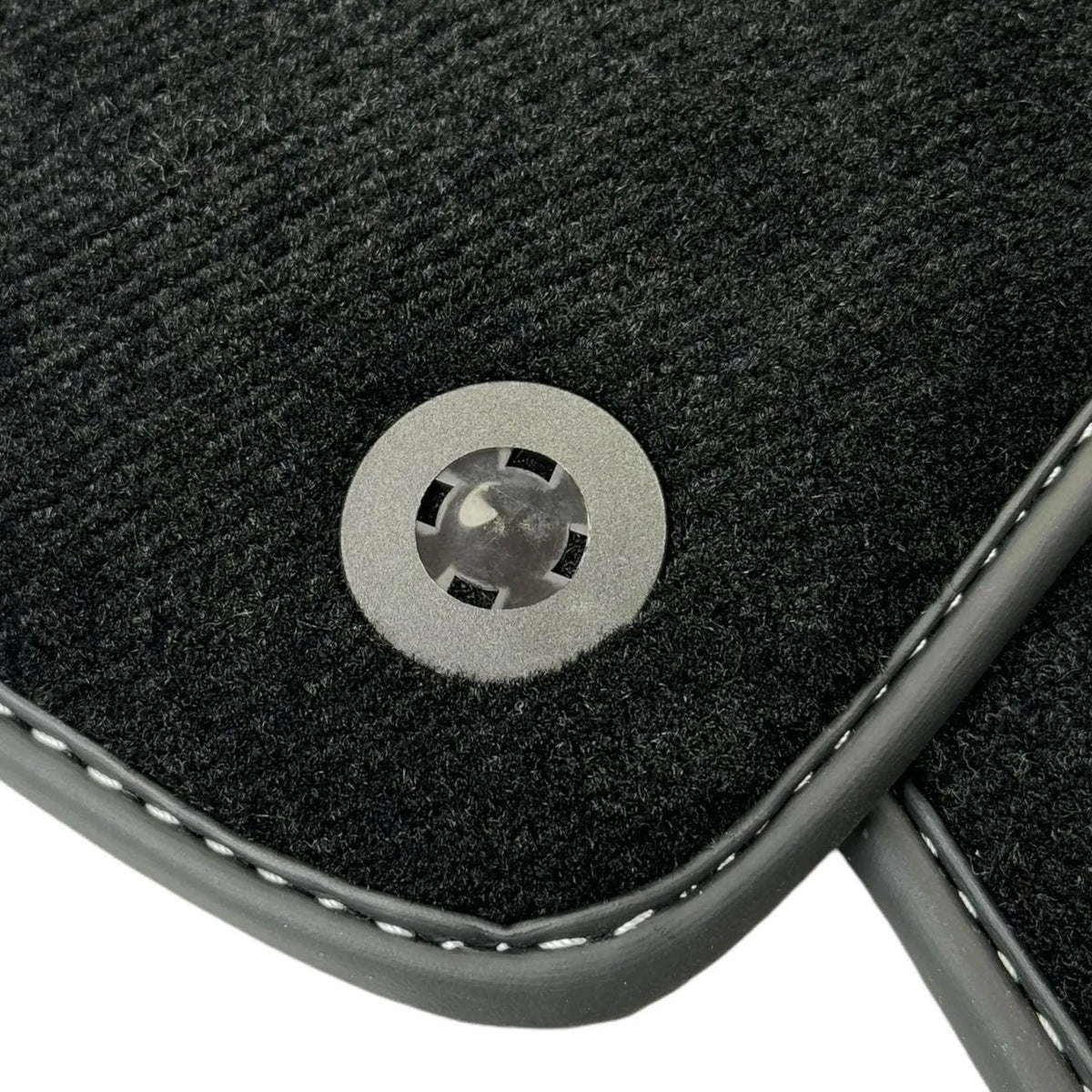 Black Floor Mats for Ferrari Roma (2021-2027) with Leather