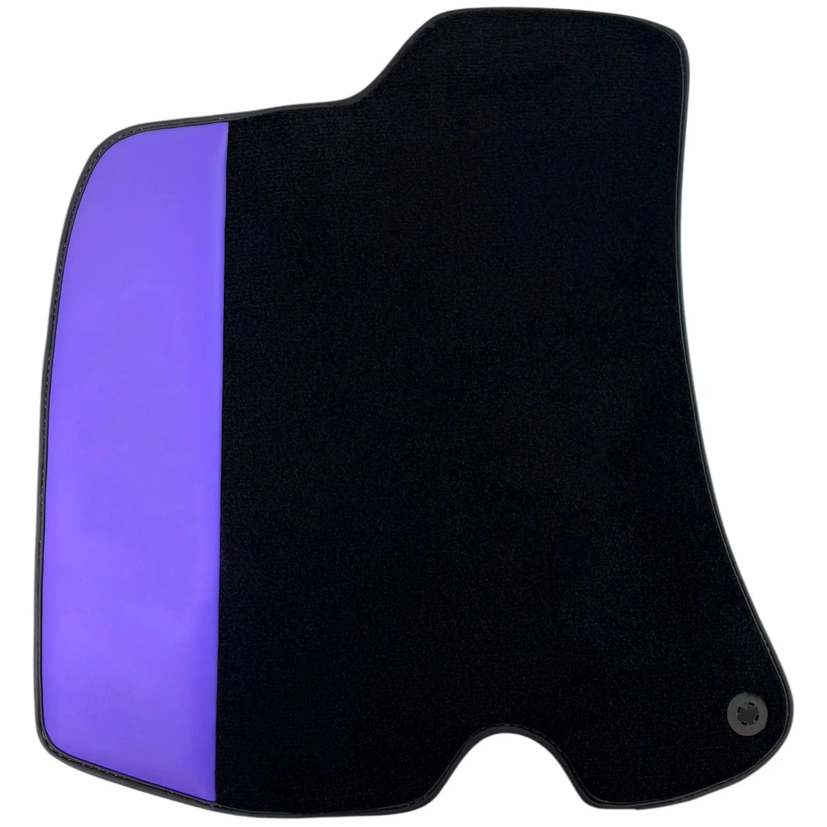 Black Floor Mats for Ferrari Roma (2021-2027) with Purple Leather