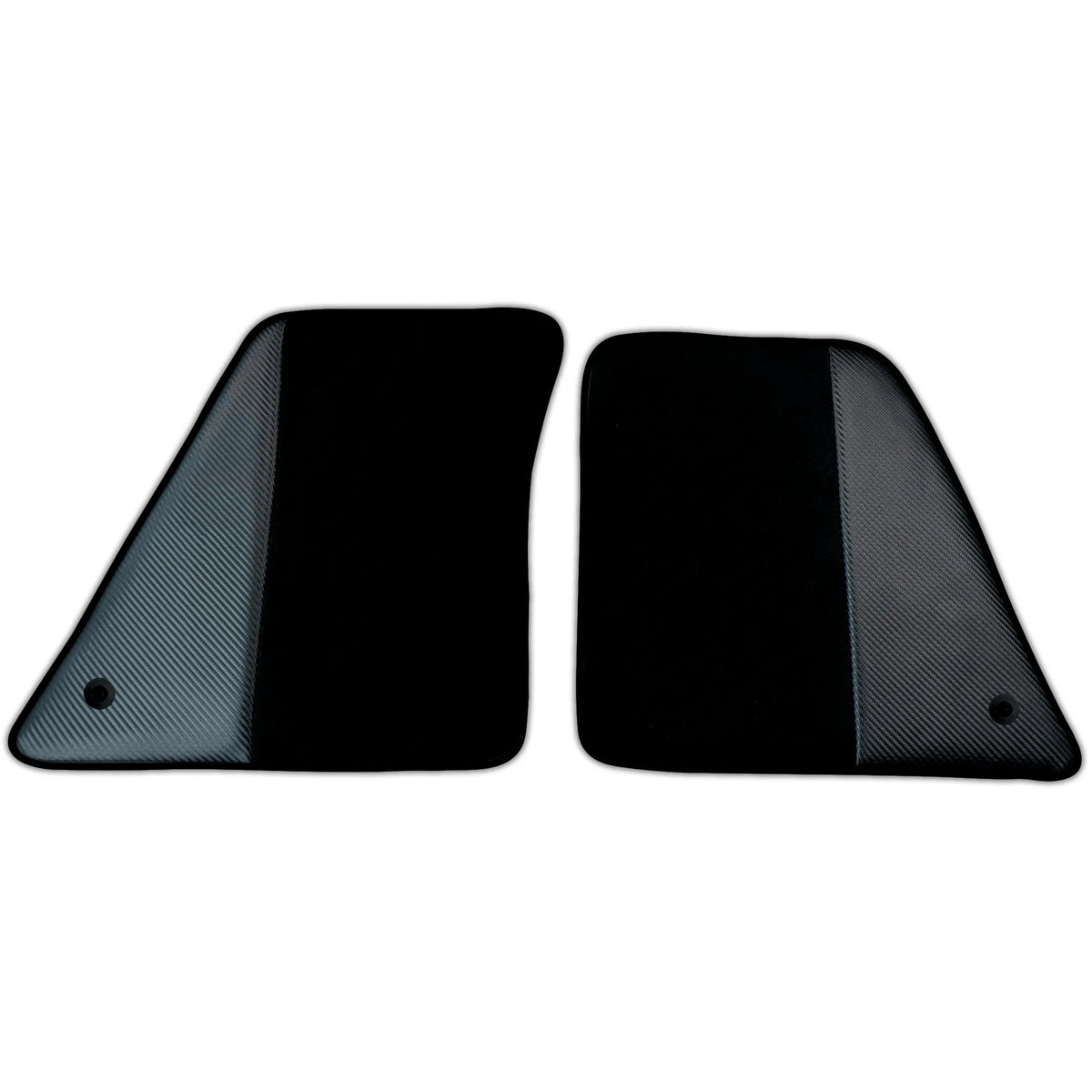 Black Floor Mats for Ferrari SF90 Stradale (2019-2024) with Carbon Fiber | Various Trim Colors