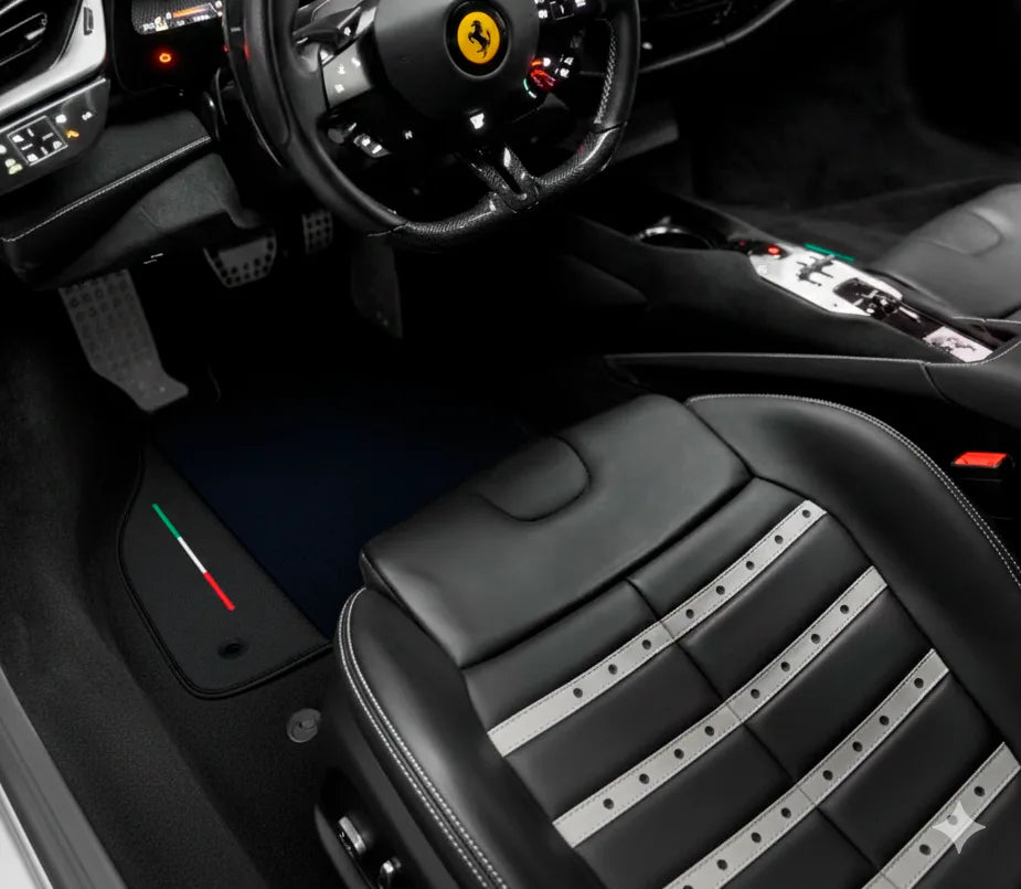 Interior look of floor mats for Ferrari SF90 Stradale (2019-2024)