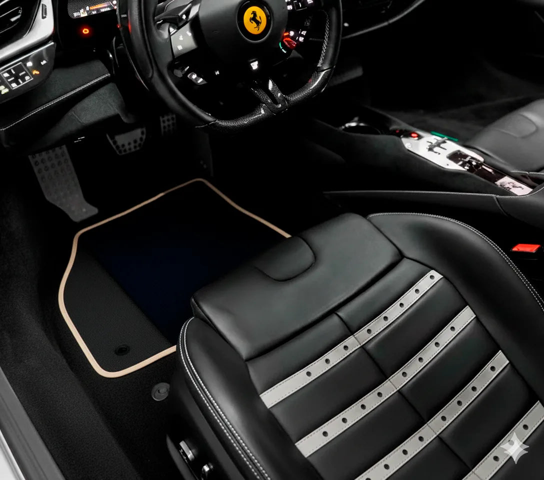 Interior look of floor mats for Ferrari SF90 Stradale (2019-2024)
