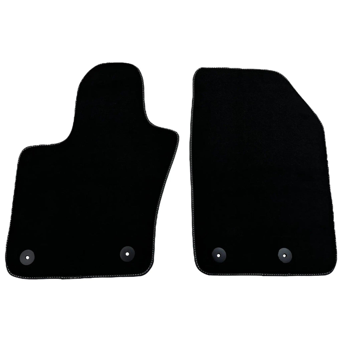 Black Floor Mats for Fiat 500 (2008-2013) | Black Trim - AutoWin