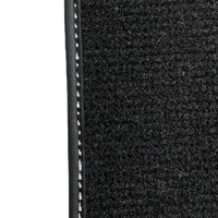 Black Floor Mats For Ford Mustang VI (2015-2023) With Pony - AutoWin