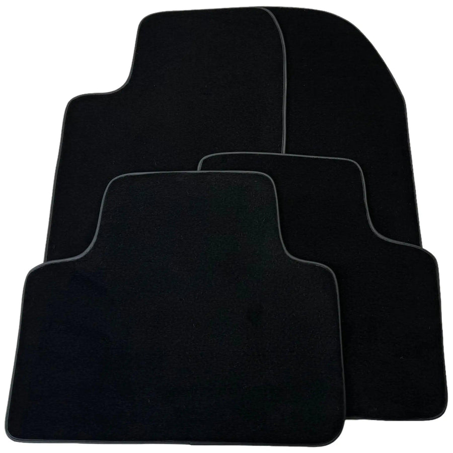 Black Floor Mats for Jeep Renegade (2014-2018) Distance Fixing Points Co-Driver 18 cm - AutoWin