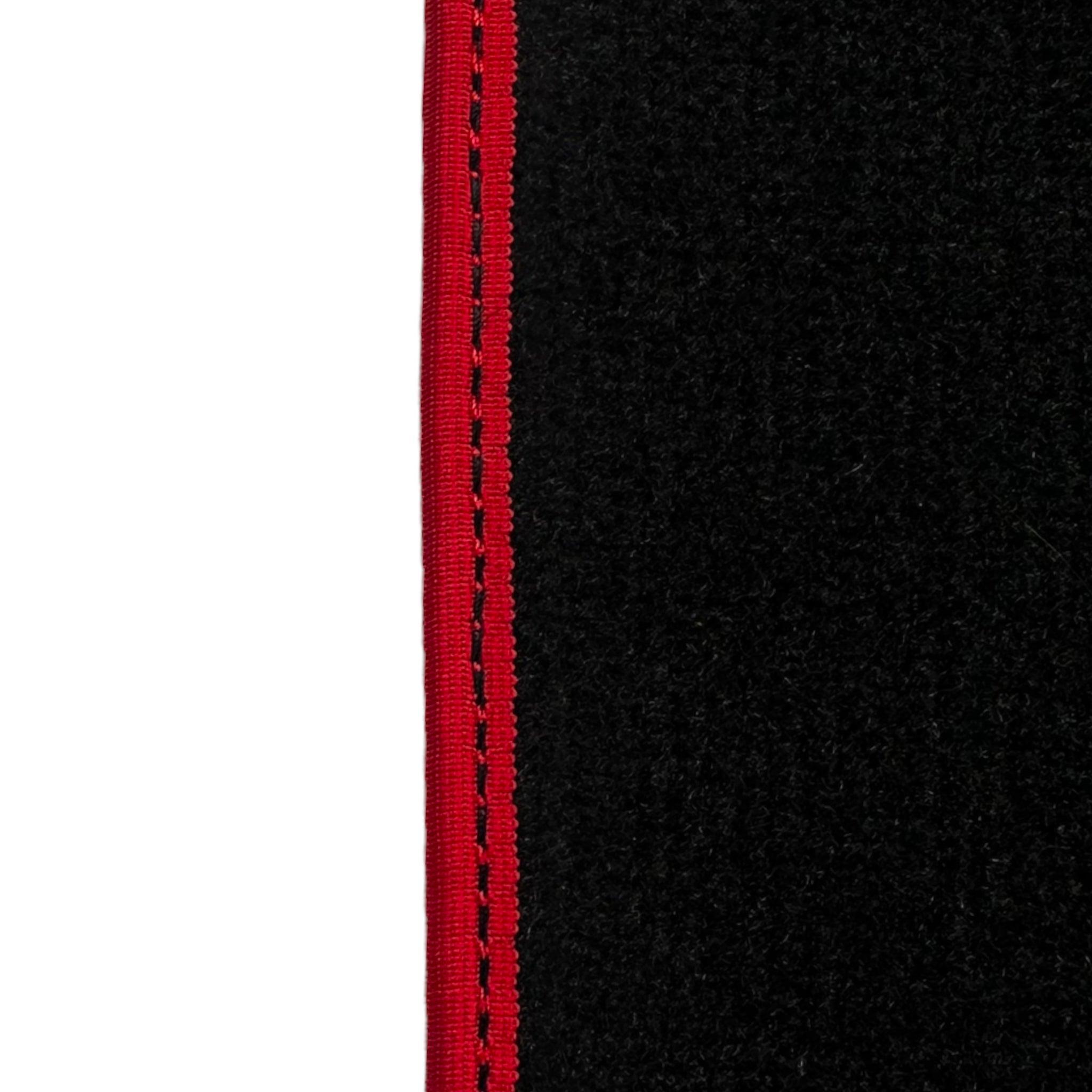 Black Floor Mats For Kia Sportage (1994-2002) ER56 Design | Red Trim - AutoWin