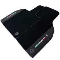 Black Floor Mats for Lamborghini Aventador S with Alcantara Leather - AutoWin