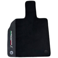 Black Floor Mats for Lamborghini Aventador S with Alcantara Leather - AutoWin