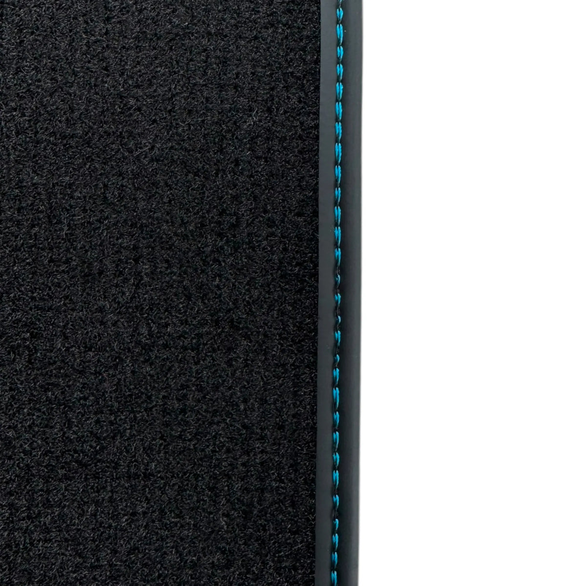 Black Floor Mats for Lamborghini Aventador SVJ with Blue Leather