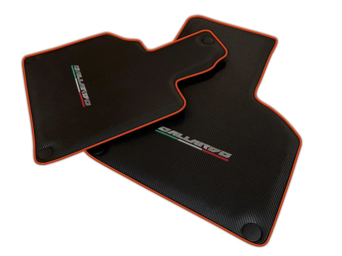 Black Floor Mats for Lamborghini Gallardo (2004-2014) | Various Trim Colors
