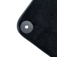 Black Floor Mats for Lamborghini Huracan With Red (Rosso Mysia) Leather - AutoWin