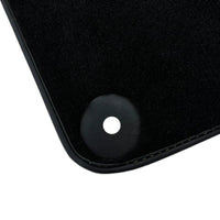 Black Floor Mats for Lamborghini Huracan with Yellow Alcantara Leather - AutoWin