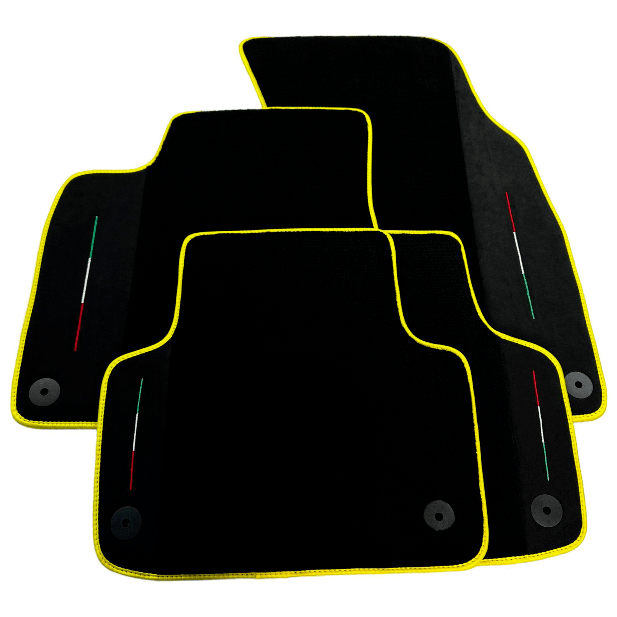 Black Floor Mats For Lamborghini Urus With Alcantara Leather - AutoWin