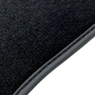 Black Floor Mats for Lamborghini Urus with Dark Brown Leather | ER56 Design - AutoWin