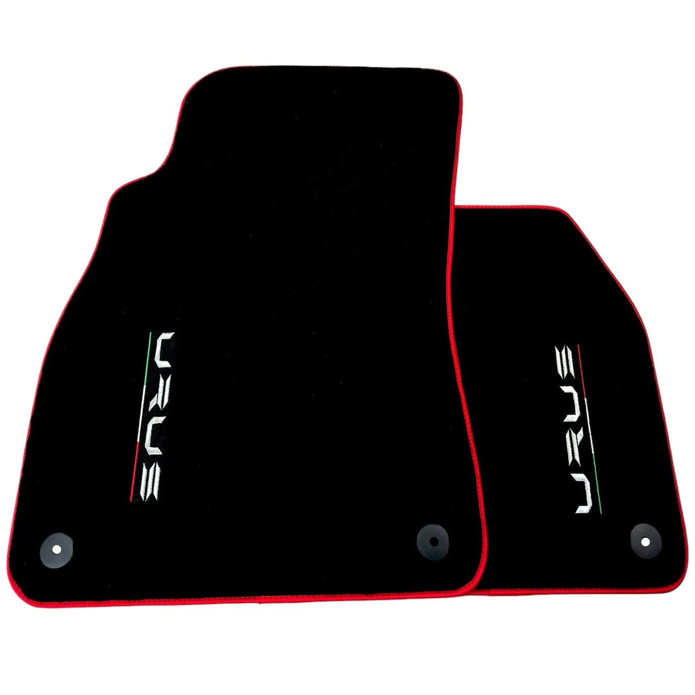 Black Floor Mats for Lamborghini Urus with Red Trim | Right Hand Drive - AutoWin