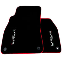 Black Floor Mats for Lamborghini Urus with Red Trim | Right Hand Drive - AutoWin
