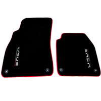 Black Floor Mats for Lamborghini Urus with Red Trim | Right Hand Drive - AutoWin