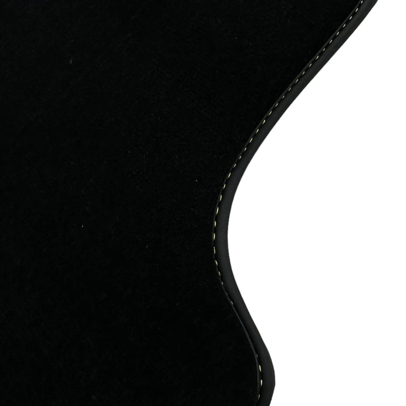 Black Floor Mats For Lamborghini Urus With Yellow Alcantara Leather - AutoWin