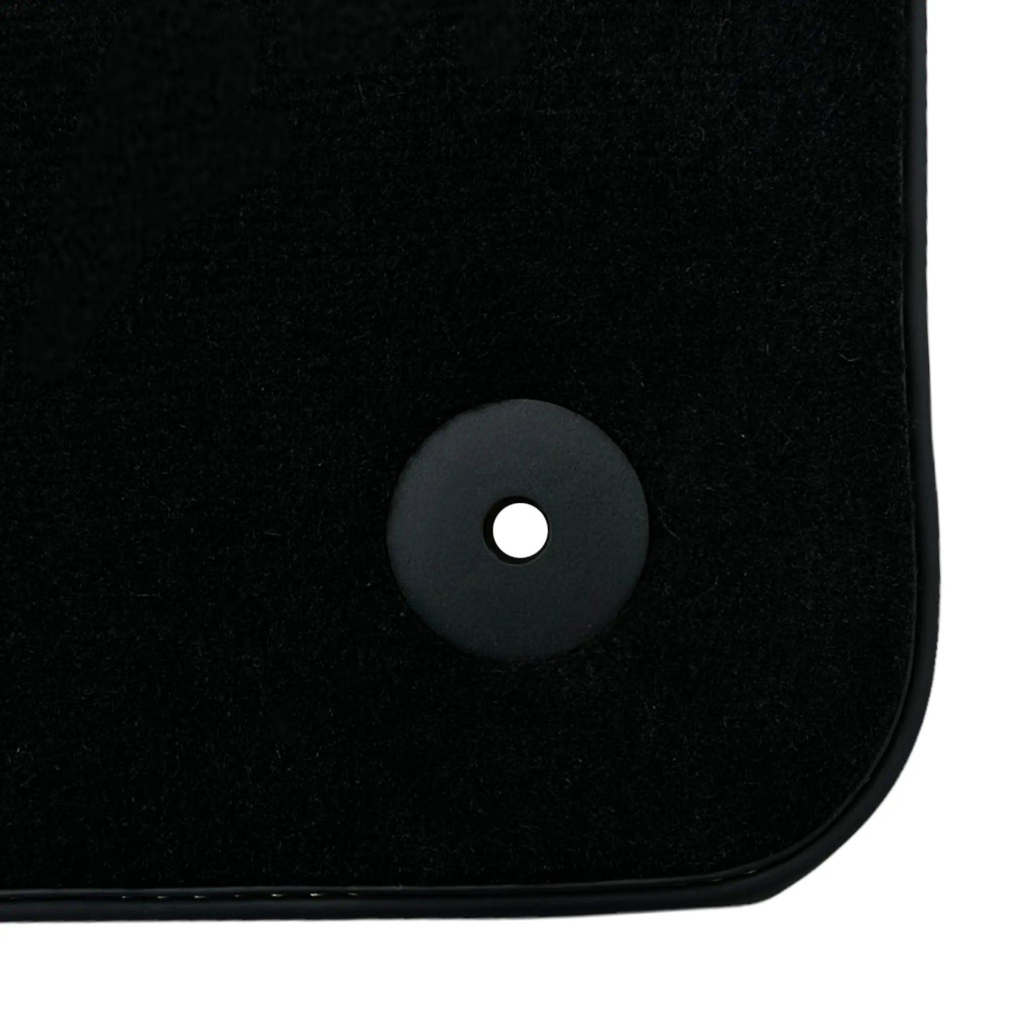 Black Floor Mats For Lamborghini Urus With Yellow Alcantara Leather - AutoWin